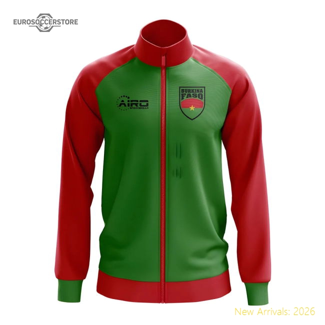 Burkina Faso Concept Football Track Jacket (Green)-The Soccer Shirt Hub