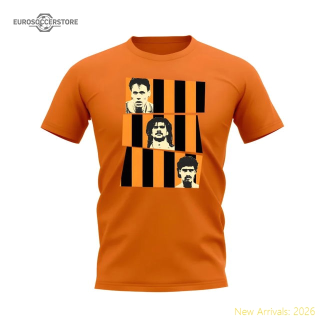 van Basten Gullit Rijkaard Holland T-Shirt (Orange)-The Soccer Shirt Hub