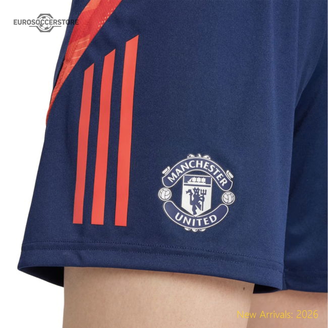 2024-2025 Man Utd Training Shorts (Night Indigo) - Womens-The Soccer Shirt Hub