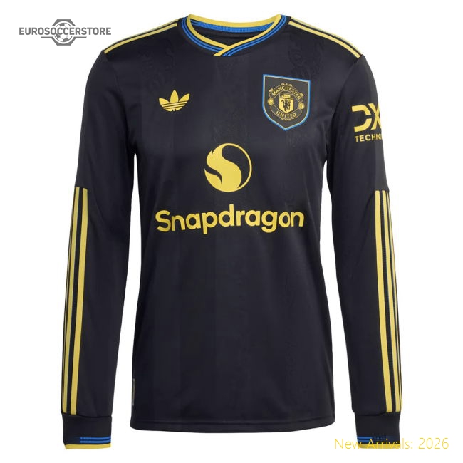 2025-2026 Man Utd Authentic Long Sleeve Third Shirt (Thomas 9)-The Soccer Shirt Hub