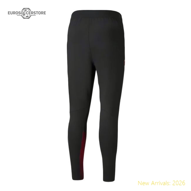 2021-2022 AC Milan Pro Training Pants (Black)-The Soccer Shirt Hub