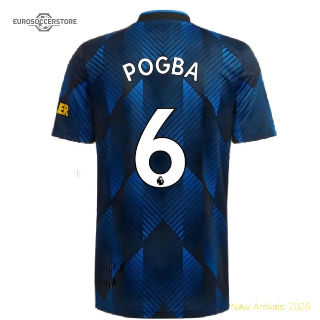 Man Utd 2021-2022 Third Shirt (POGBA 6)-The Soccer Shirt Hub