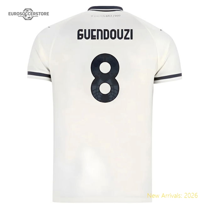 2025-2026 Lazio Away Shirt - Kids (Guendouzi 8)-The Soccer Shirt Hub