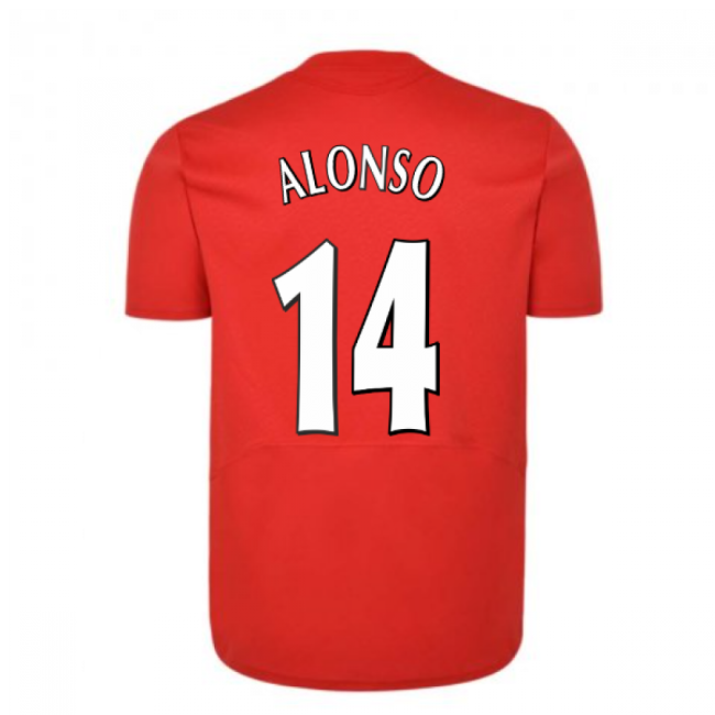 Liverpool FC 2005 Champions League Final Shirt (ALONSO 14)-The Soccer Shirt Hub