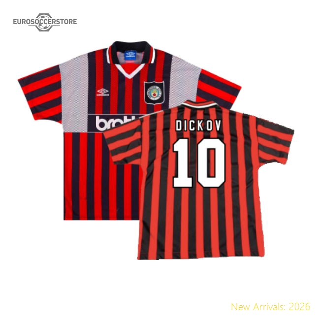 Manchester City 1994-96 Away (XL) (Excellent) (DICKOV 10)-The Soccer Shirt Hub