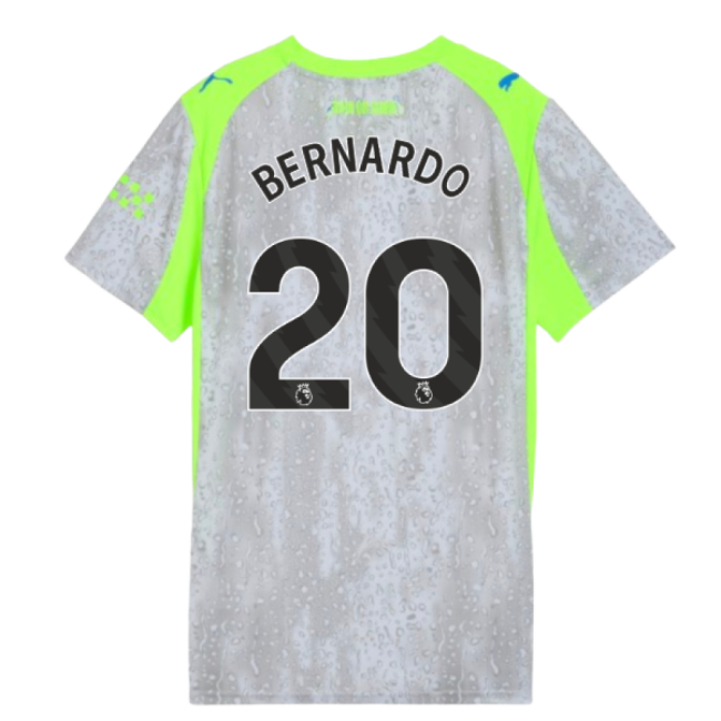 2025-2026 Man City Third Shirt (Womens) (Bernardo 20)-The Soccer Shirt Hub