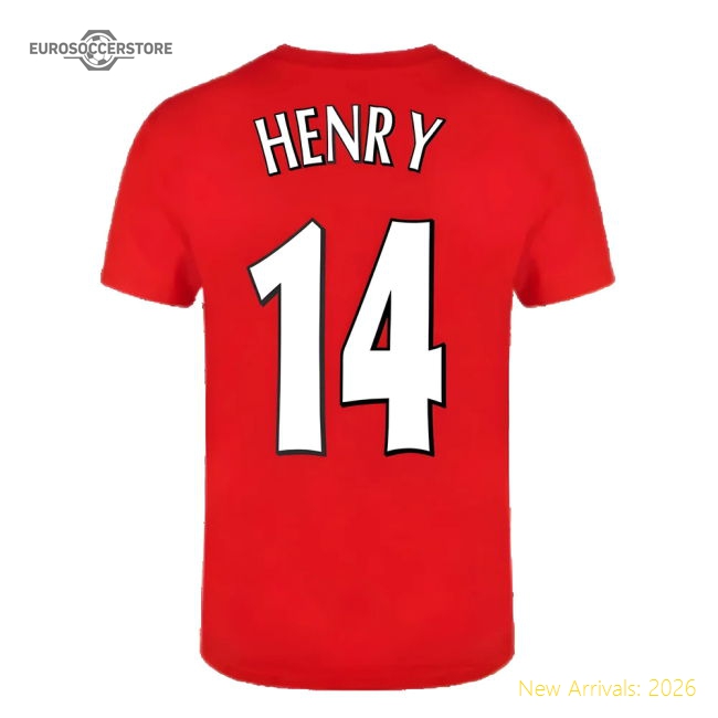 The Invincibles 49 Unbeaten T-Shirt (Red) (HENRY 14)-The Soccer Shirt Hub