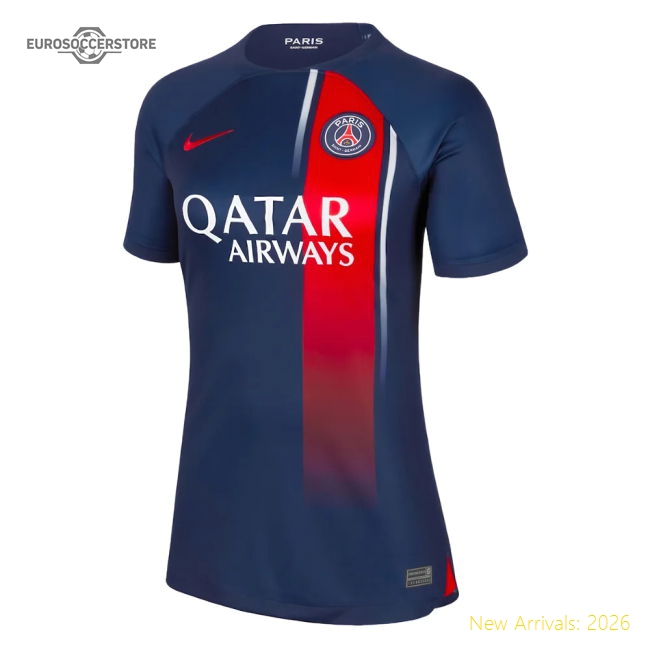 2023-2024 PSG Home Shirt (Ladies)-The Soccer Shirt Hub