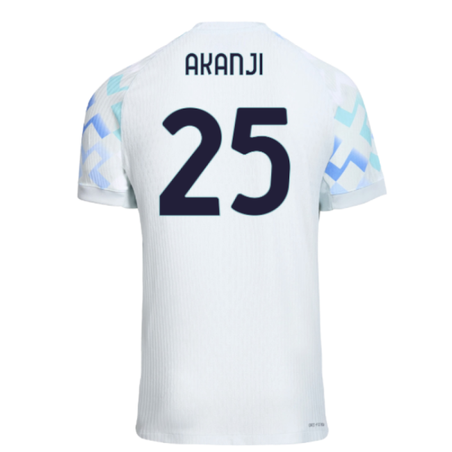 2025-2026 Inter Milan Authentic Away Shirt (Akanji 25)-The Soccer Shirt Hub