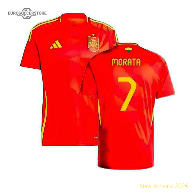 2024-2025 Spain Home Shirt (Morata 7)-The Soccer Shirt Hub