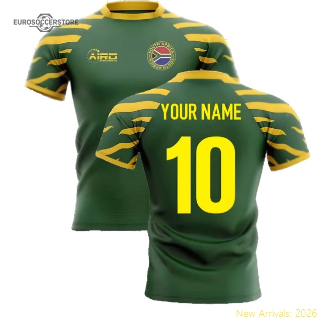 2025-2026 South Africa Springboks Home Concept Rugby Shirt (Your Name)-The Soccer Shirt Hub