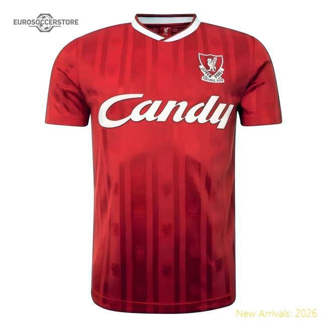Liverpool FC 1988-89 Candy Home Shirt-The Soccer Shirt Hub
