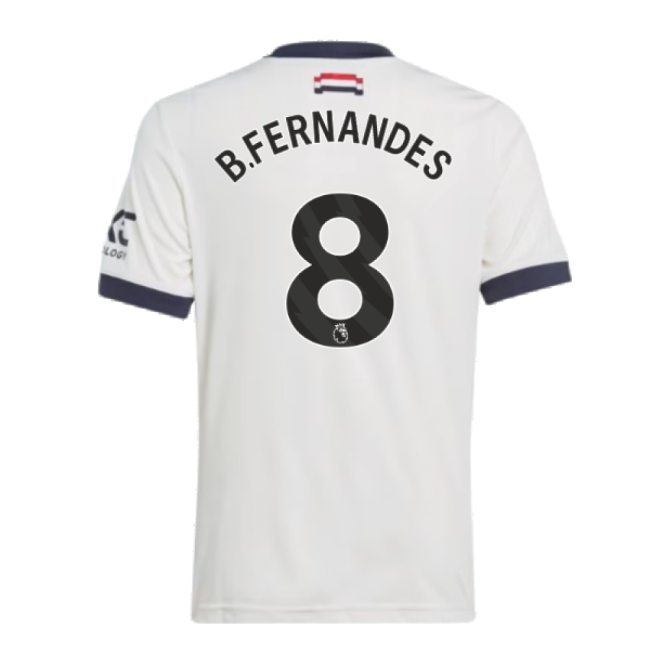 2024-2025 Man Utd Third Shirt (Kids) (B.Fernandes 8)-The Soccer Shirt Hub