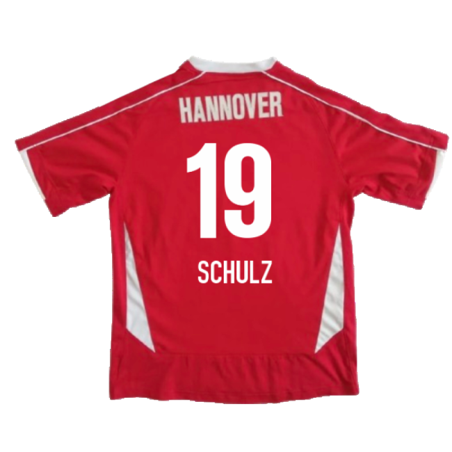 Hannover 2008-09 Home Shirt ((Excellent) M) (Schulz 19)-The Soccer Shirt Hub