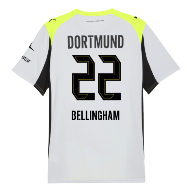 2025-2026 Borussia Dortmund Away Shirt (Bellingham 22)-The Soccer Shirt Hub