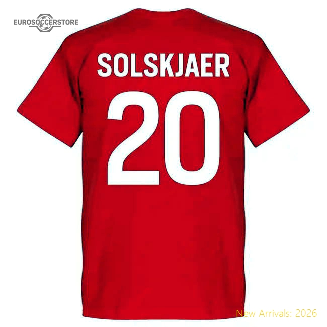 Norway Solskjaer 20 Team T-Shirt - Red-The Soccer Shirt Hub