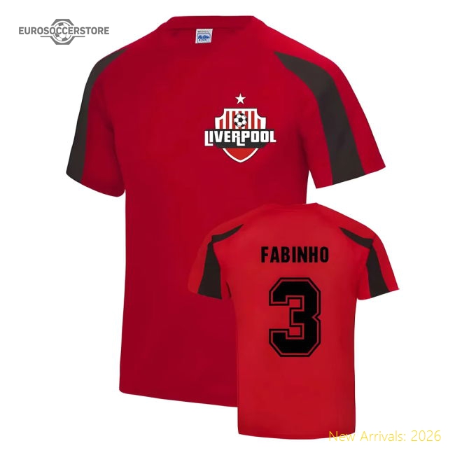 Fabinho Liverpool Sports Training Jersey (Red)-The Soccer Shirt Hub