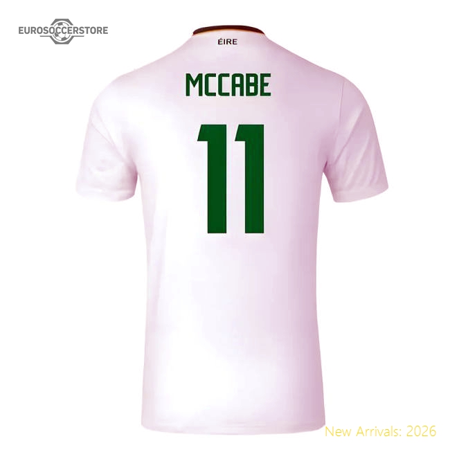 2024-2025 Republic of Ireland Away Shirt (McCabe 11)-The Soccer Shirt Hub