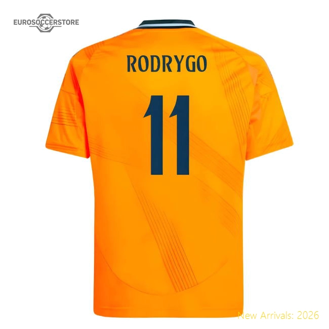 2024-2025 Real Madrid Away Youth Kit (Rodrygo 11)-The Soccer Shirt Hub