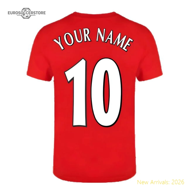 The Invincibles 49 Unbeaten T-Shirt (Red) (Your Name)-The Soccer Shirt Hub