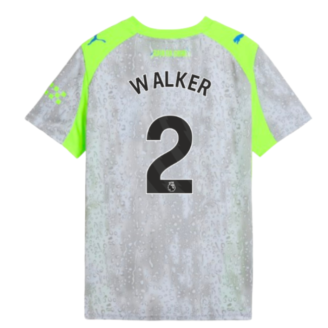 2025-2026 Man City Third Shirt (Kids) (Walker 2)-The Soccer Shirt Hub