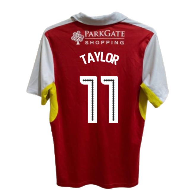 Rotherham 2016-17 Home Shirt ((Good) XL) (Taylor 11)-The Soccer Shirt Hub