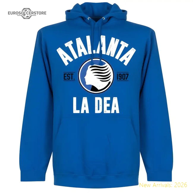 Atalanta Established Hoodie - Royal-The Soccer Shirt Hub