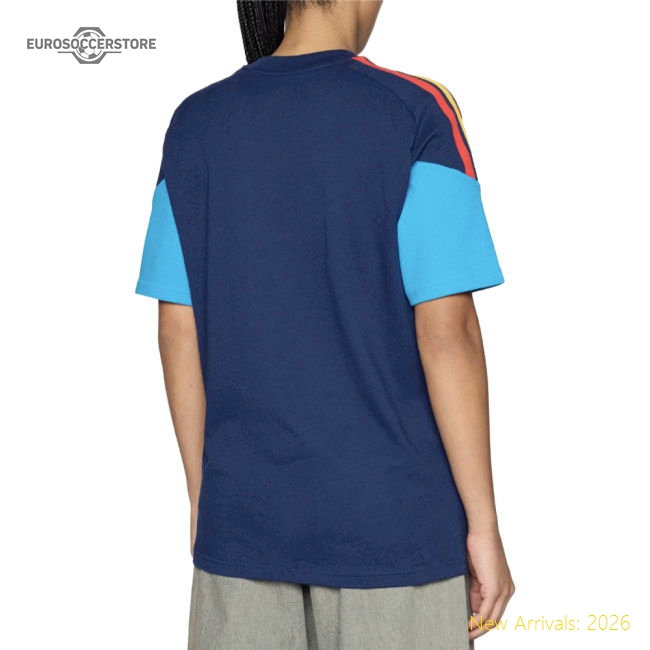 2026-2027 Spain Training Tee (Night Indigo)-The Soccer Shirt Hub