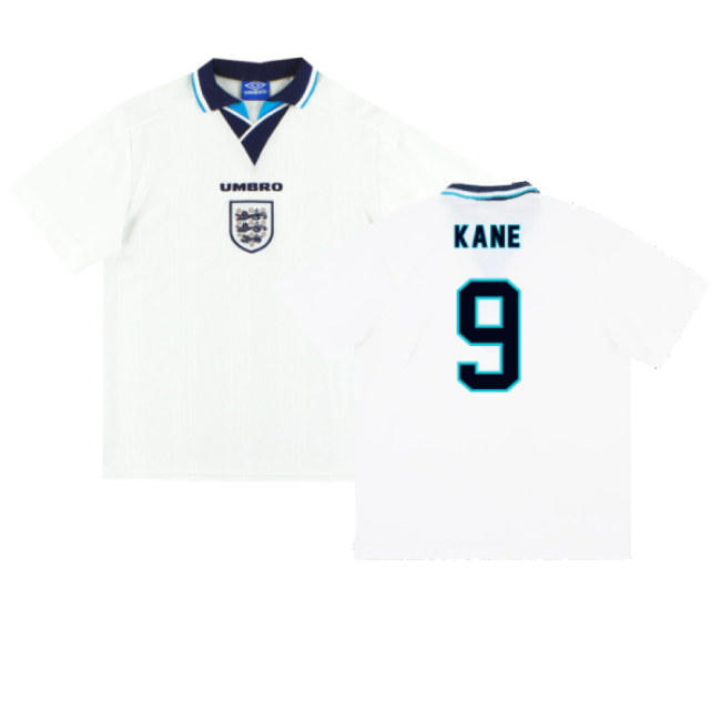 England 1995-97 Home Shirt (XL) (Kane 9) (Excellent)-The Soccer Shirt Hub