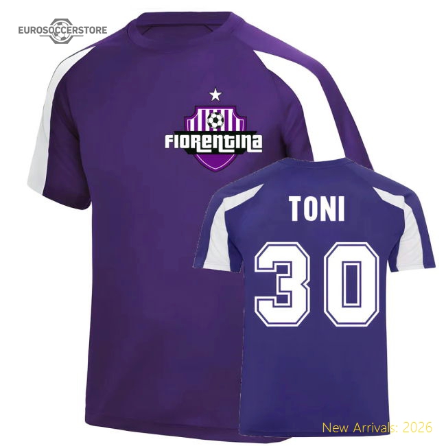 Luca Toni Fiorentina Sports Training Jersey (Purple)-The Soccer Shirt Hub