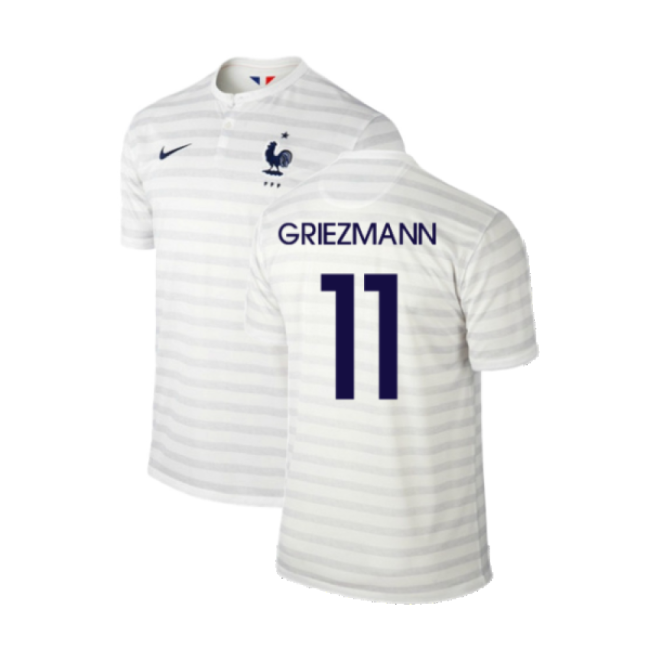 France 2014-15 Away Shirt ((Excellent) M) (Griezmann 11)-The Soccer Shirt Hub