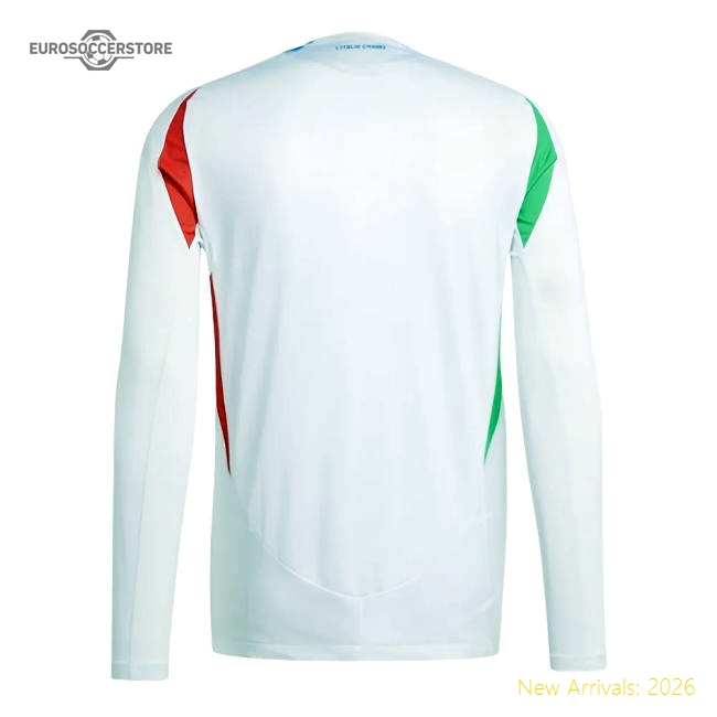 2024-2025 Italy Authentic Long Sleeve Away Shirt-The Soccer Shirt Hub