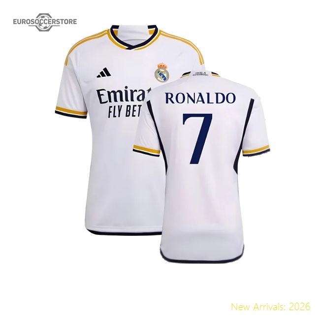2023-2024 Real Madrid Home Shirt (Ronaldo 7)-The Soccer Shirt Hub