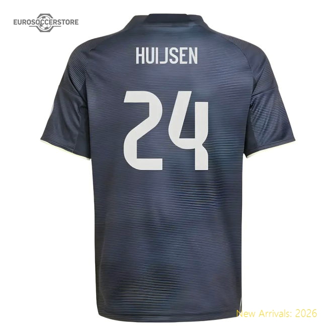 2025-2026 Real Madrid Away Shirt (Kids) (Huijsen 24)-The Soccer Shirt Hub
