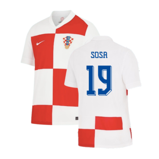 2024-2025 Croatia Home Shirt (Sosa 19)-The Soccer Shirt Hub