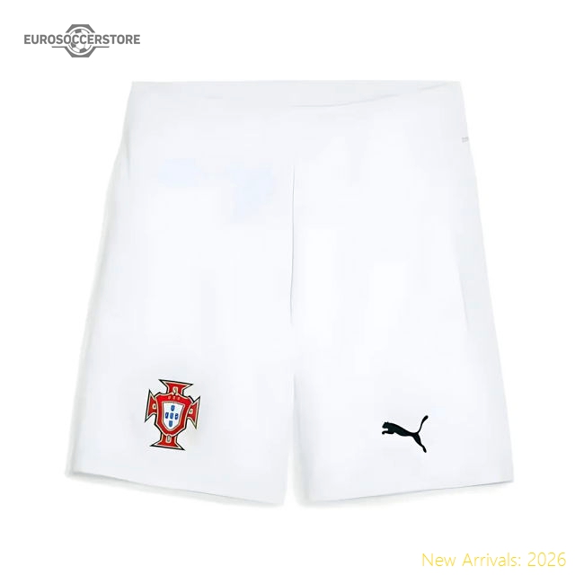 2025-2026 Portugal Away Shorts (White)-The Soccer Shirt Hub