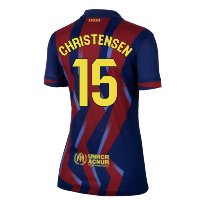 2025-2026 Barcelona Fourth Shirt - Womens (Christensen 15)-The Soccer Shirt Hub