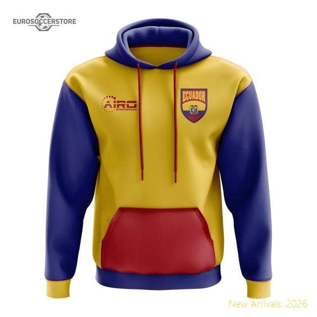 Ecuador Concept Country Football Hoody (Red)-The Soccer Shirt Hub