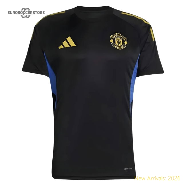 2025-2026 Man Utd EU Training Jersey (Black) - Kids-The Soccer Shirt Hub