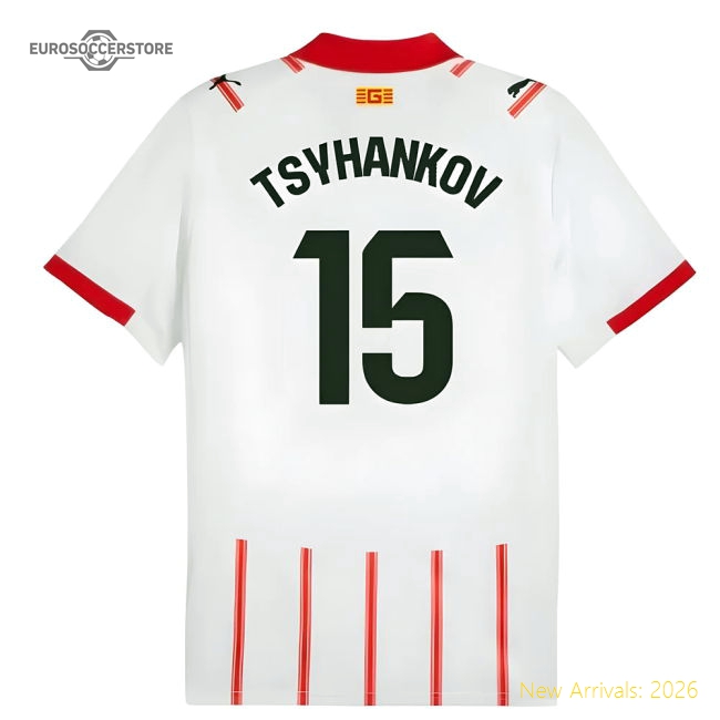 2025-2026 Girona Home Shirt (Tsyhankov 15)-The Soccer Shirt Hub