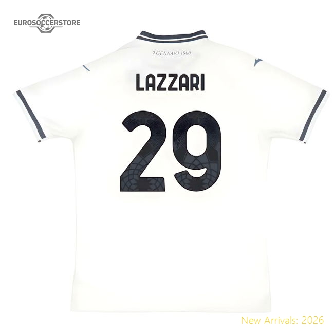 2025-2026 Lazio Away Shirt (Lazzari 29)-The Soccer Shirt Hub