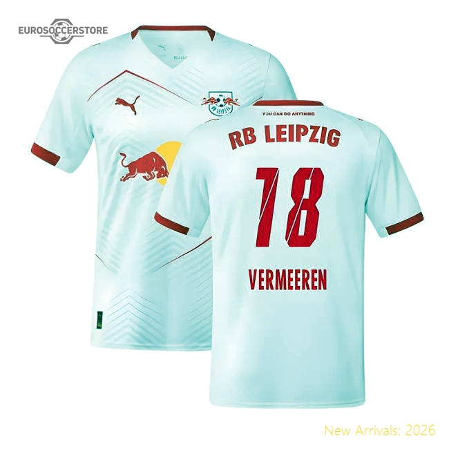 2025-2026 Red Bull Leipzig Home Shirt (Vermeeren 18)-The Soccer Shirt Hub