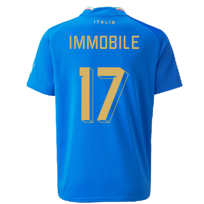 2022-2023 Italy Home Shirt (Kids) (IMMOBILE 17)-The Soccer Shirt Hub