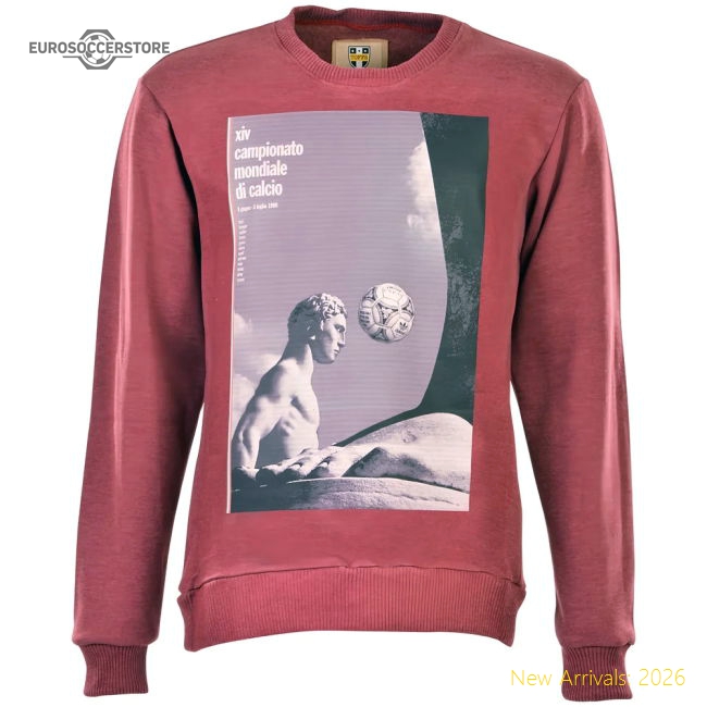 Pennarello: World Cup - Italia 1990 Sweatshirt - Wine Red-The Soccer Shirt Hub