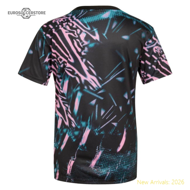 2025-2026 Liverpool Pre Match Shirt (Black) - Womens-The Soccer Shirt Hub
