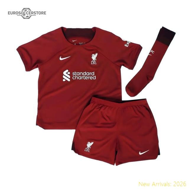 2022-2023 Liverpool Home Little Boys Mini Kit-The Soccer Shirt Hub