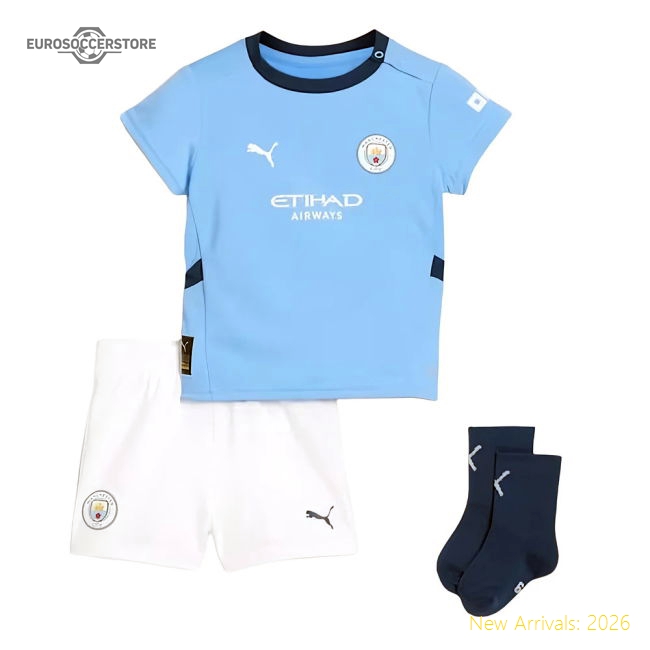 2024-2025 Man City Home Baby Kit-The Soccer Shirt Hub
