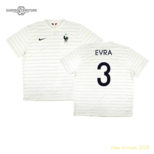 France 2014-15 Away Shirt ((Very Good) XXL) (Evra 3)-The Soccer Shirt Hub