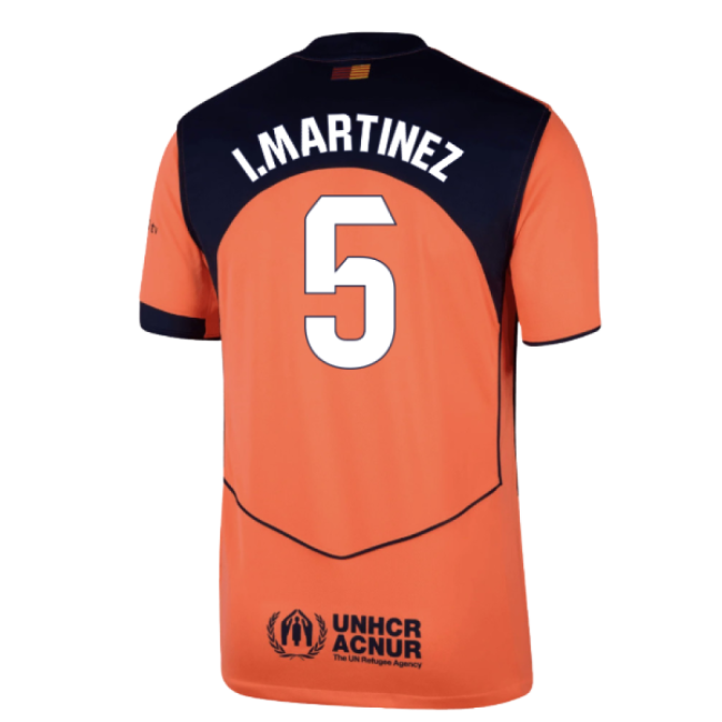 2025-2026 Barcelona Third Shirt (I.Martinez 5)-The Soccer Shirt Hub