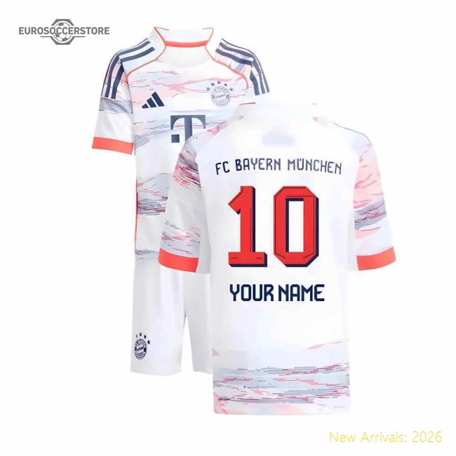 2025-2026 Bayern Munich Away Mini Kit (Your Name)-The Soccer Shirt Hub